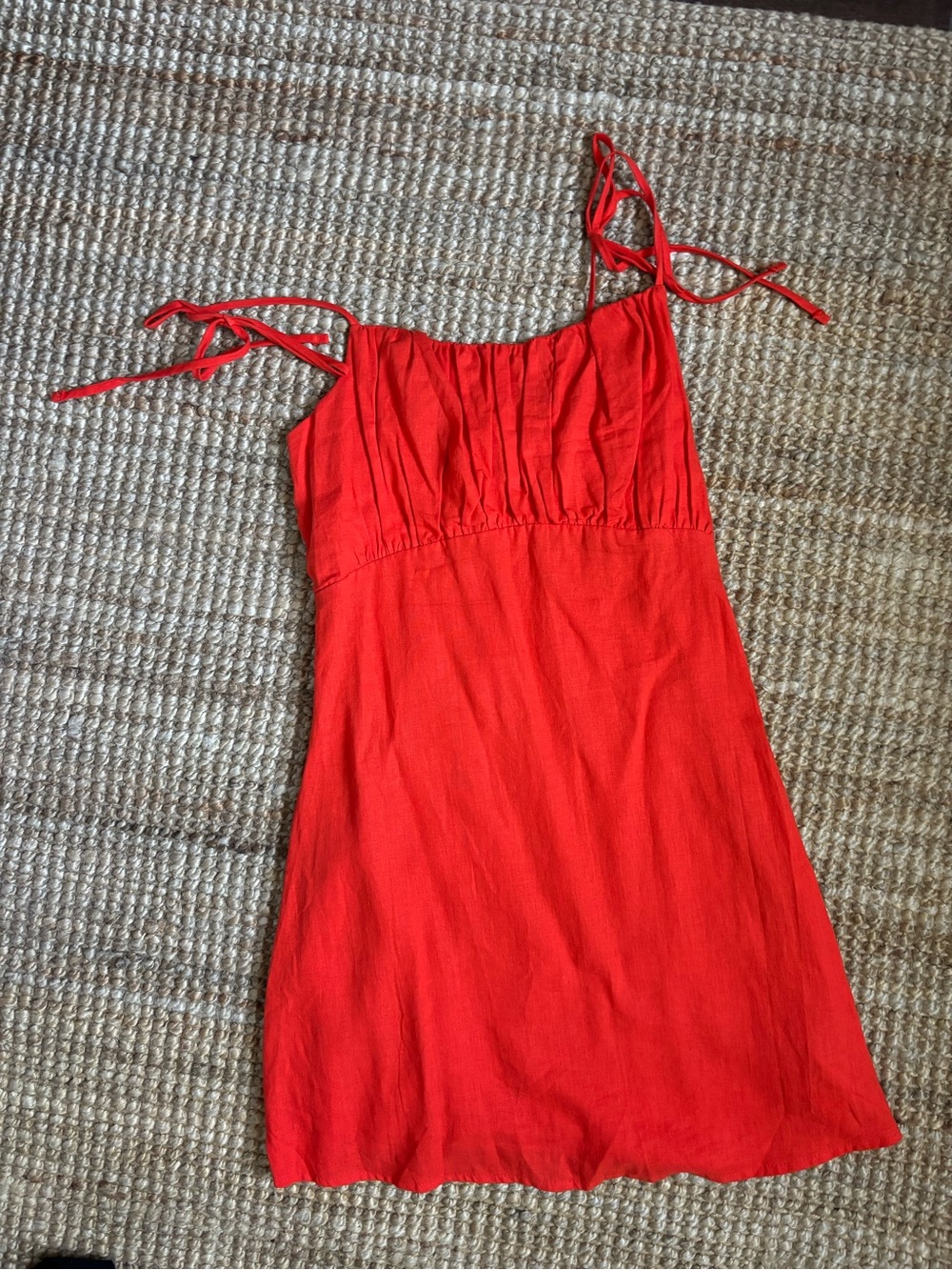 Urban Renewal Adjustable Red Tie-Strap Sundress XS